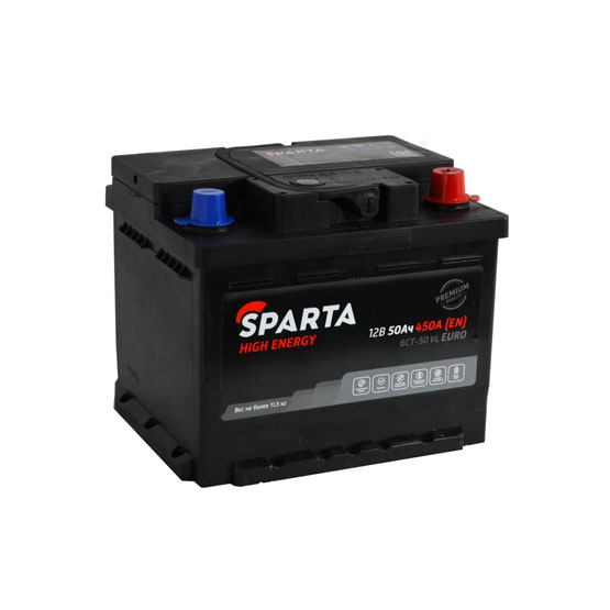 Sparta High Energy 50 A/h 450 А R+ 207x175x175 мм - 1