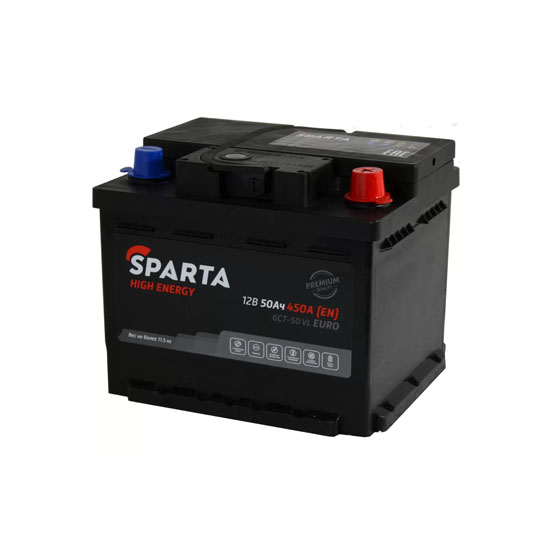 Sparta High Energy 50 A/h 450 А R+ 207x175x175 мм - 3