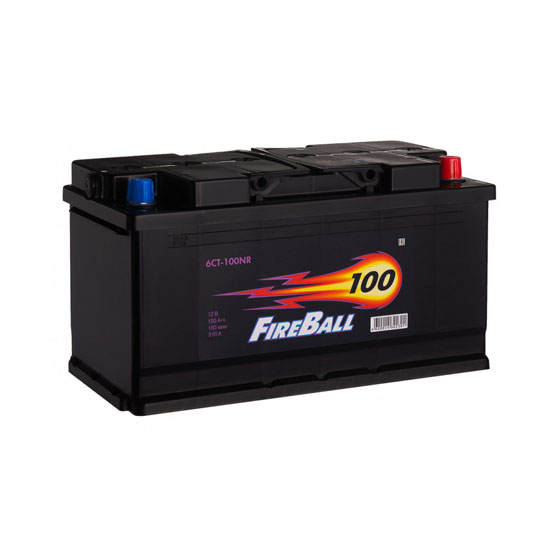 FIRE BALL 6СТ-100 NR Euro 100 A/h 810 A R+ 353x175x190 мм - 1