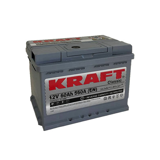 Kraft Classic 60 R 60 A/h 560 A R+ 242x175x190 мм - 1