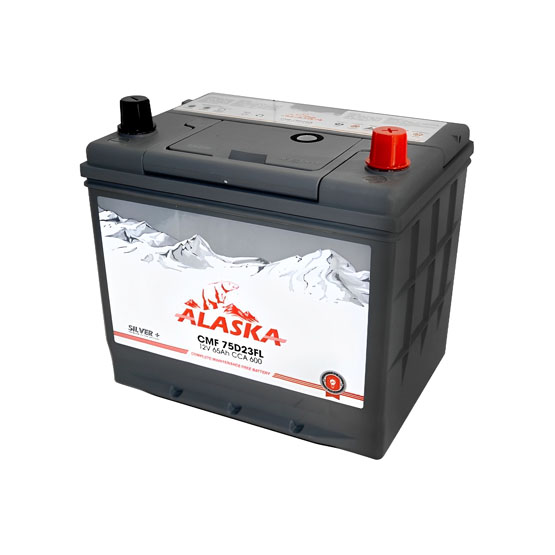 Alaska CMF 75D23L 65 A/h 600 A R+ 230x175x200(220) mm - 1