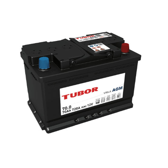 Tubor AGM 70 A/h 720 A R+ 278x175x190 мм - 1