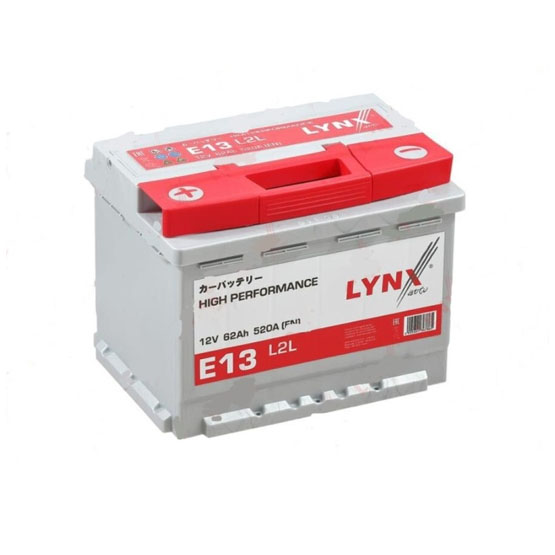 LYNXauto E13 62 A/h 520 A L+ 242x175x190 mm - 1
