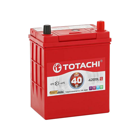 Totachi 42B19L 40 A/h 330 A R+ 187x129x200(220) мм - 1