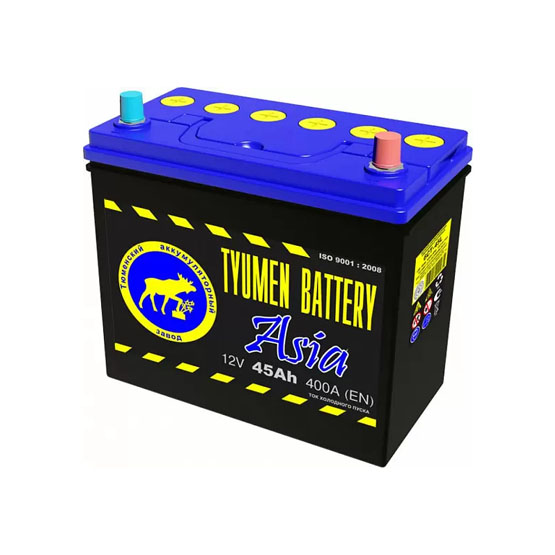 Tyumen Battery Asia 45 A/h 400 A R+ 238x129x227 мм - 1