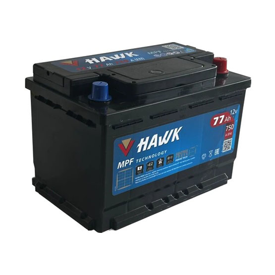 Hawk 77 A/h 750 A R+ 278x175x190 мм - 1