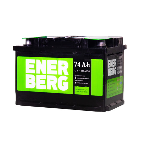 Enerberg 74 A/h 760 A R+ 278x175x175 мм (низкий) - 1