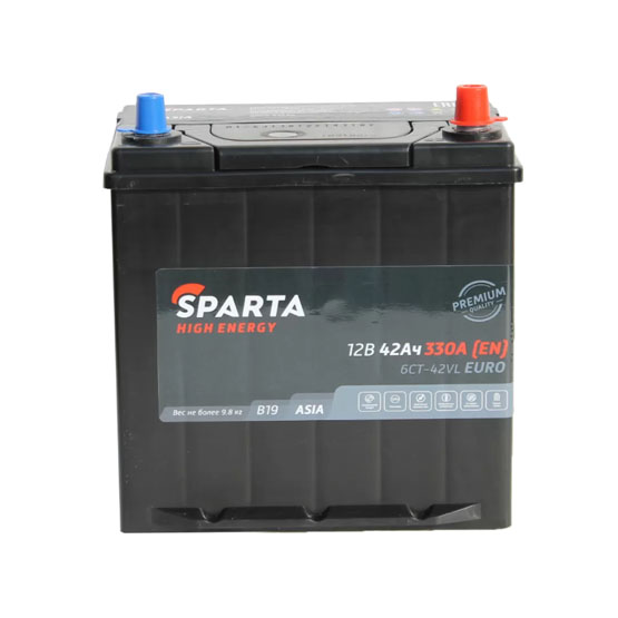 Sparta High Energy Asia 42 A/h 330 A R+ 196x127x200 мм - 2