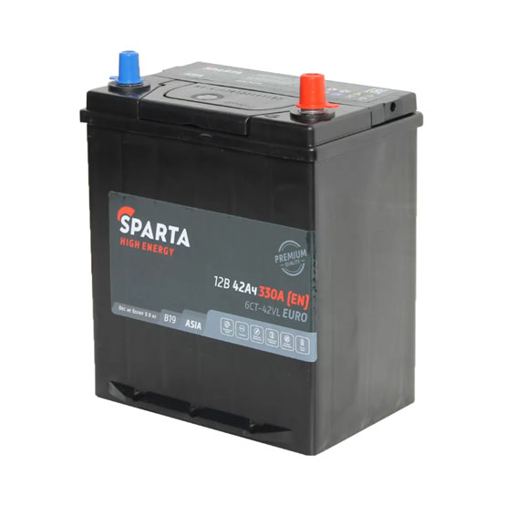 Sparta High Energy Asia 42 A/h 330 A R+ 196x127x200 мм - 3