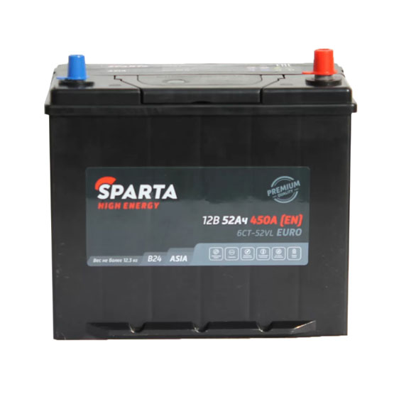 Sparta High Energy Asia 52 A/h 450 A R+ 237x127x200 мм - 2