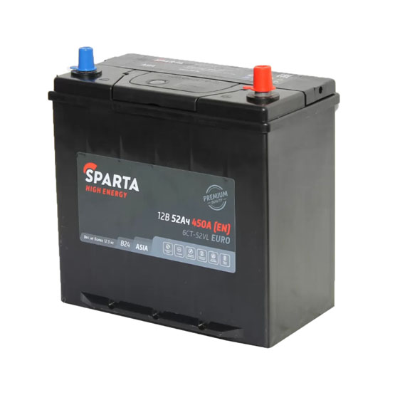 Sparta High Energy Asia 52 A/h 450 A R+ 237x127x200 мм - 3