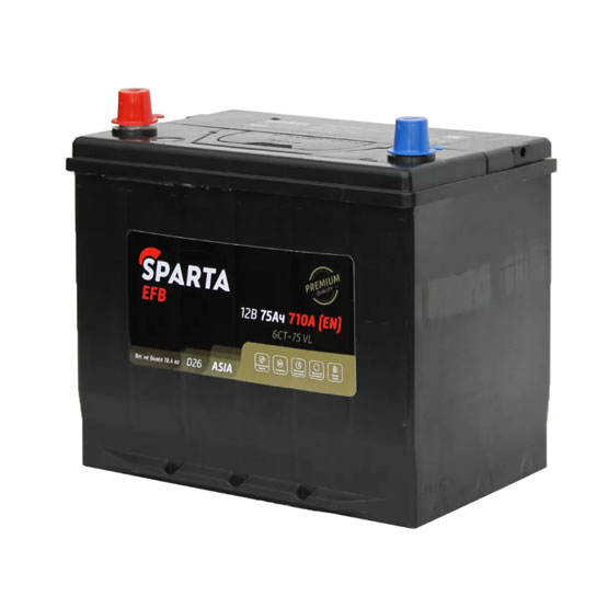 Sparta EFB Asia 75 A/h 710 A L+ 260x170x220 мм - 3