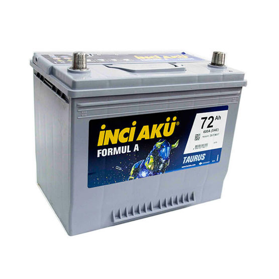Inci Aku Formula JIS 72 A/h 600 A R+ 260x175x200(220) mm - 1