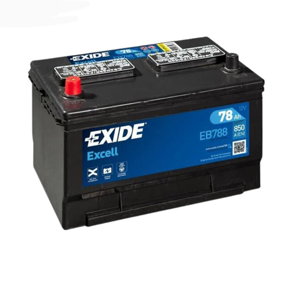 Exide Excell EB788 78 A/h 850 A L+ 294x189x172(192) мм (АКБ Ford Explorer) - 1