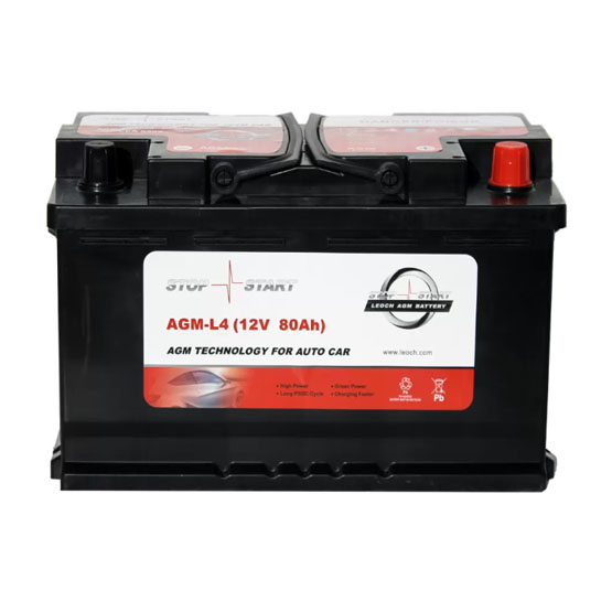 LEOCH AGM-L4 80 A/h 850 A R+ 315x175x190 мм - 2