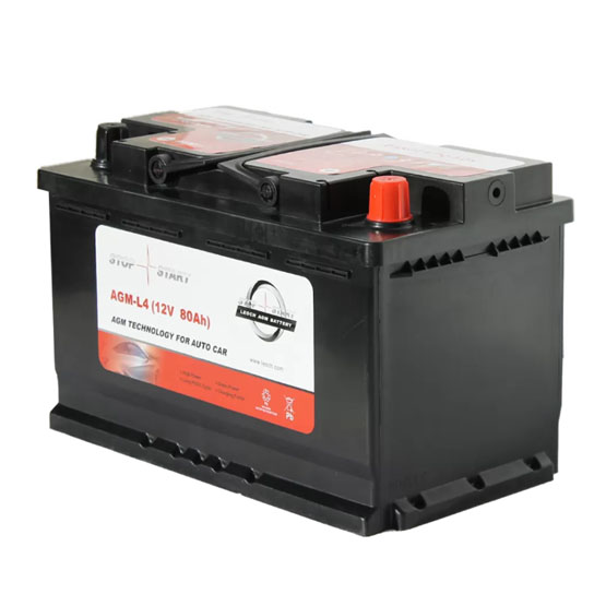 LEOCH AGM-L4 80 A/h 850 A R+ 315x175x190 мм - 3
