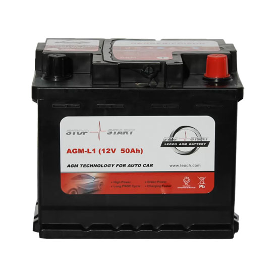 LEOCH AGM-L1 50 A/h 570 A R+ 207x175x190 мм - 2