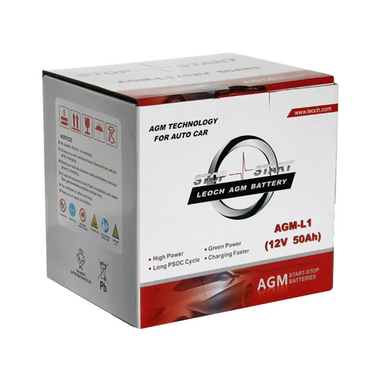 LEOCH AGM-L1 50 A/h 570 A R+ 207x175x190 мм - 4