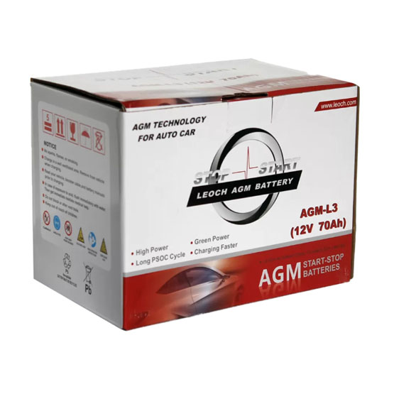 LEOCH AGM-L3 70 A/h 760 A R+ 278x175x190 мм - 4