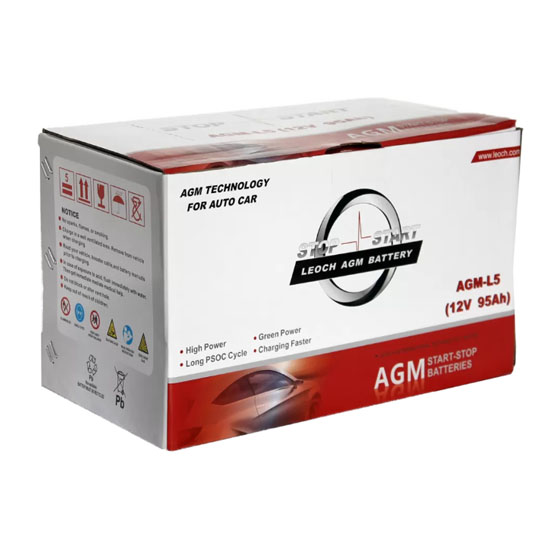 LEOCH AGM-L5 95 A/h 900 A R+ 353x175x190 мм - 4