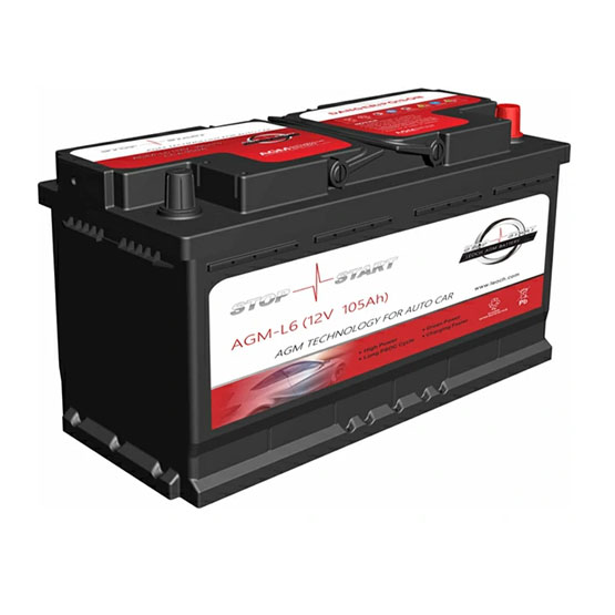 Leoch AGM L-6 105 A/h 950 A R+ 393x175x190 мм - 1