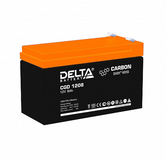 Аккумулятор Delta CGD 1208 (12В/8 А·ч) - 1