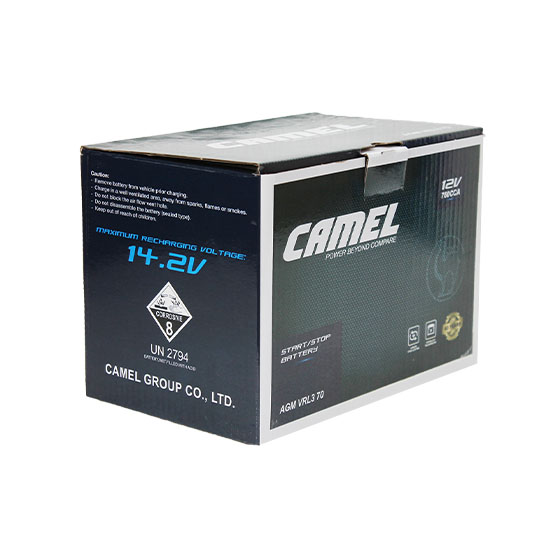 Camel AGM 70 A/h 760 A R+ 278x175x190 мм - 3