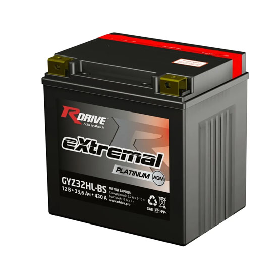 RDrive eXtremal Platinum GYZ32HL-BS 33.6 A/h 430 А R+ 165x126x174 мм - 1