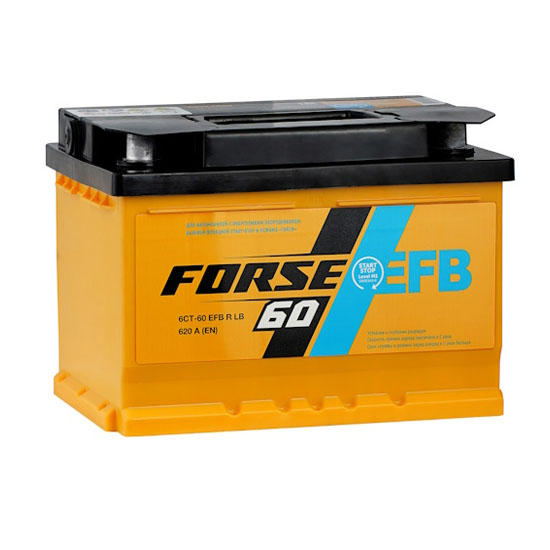 Forse EFB 60 A/h 620 A R+ 242x175x175 мм (низкий) - 1