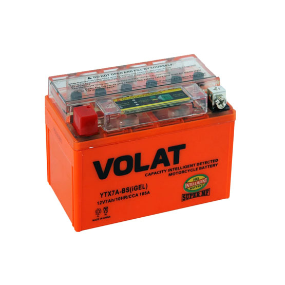 VOLAT YTX7A-BS iGEL  7 A/h 105 A L+ 150х87х93 мм - 1
