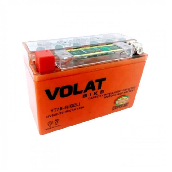 VOLAT YT7B-4 iGEL  8 A/h 130 A L+ 150х65х93мм - 1