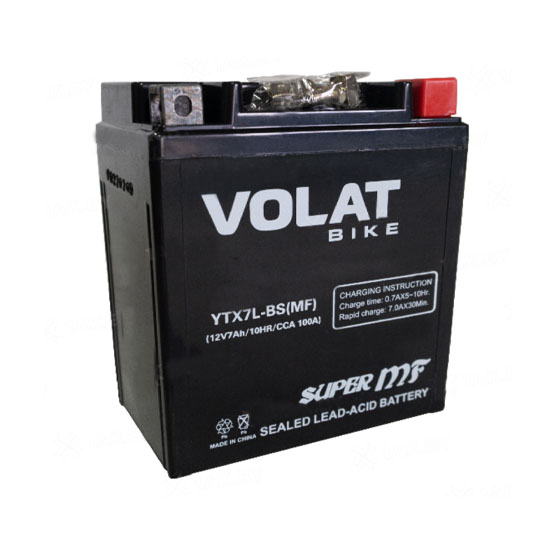VOLAT YTX7L-BS MF 7 A/h 100 A R+ 113х70х130 мм - 1