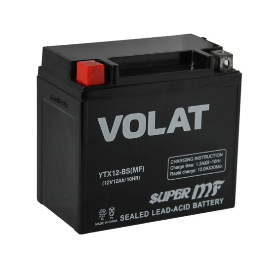 VOLAT YTX12-BS MF 12A/h 150 A L+ 150х87х130 мм - 1
