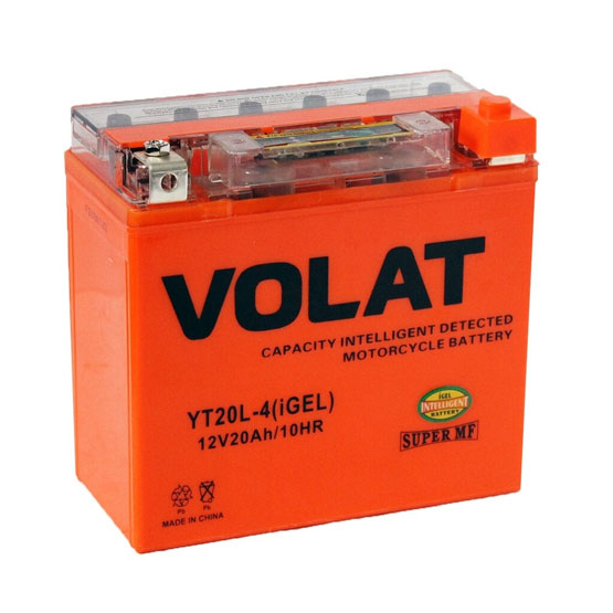VOLAT YT20L-4 iGEL 20 A/h 330 A R+ 175x87x155 мм - 1