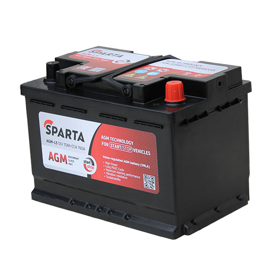 Sparta AGM L-3 70 A/h 760 А R+ 275х175х190 мм - 3