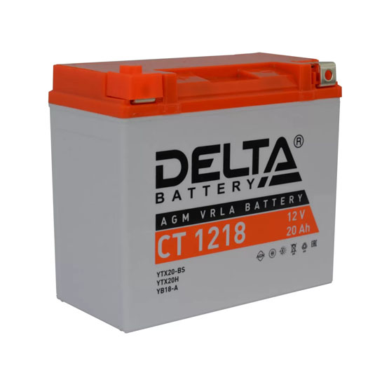 Delta AGM СТ 1218 18 A/h 270 A L+ 175x87x155 мм - 1