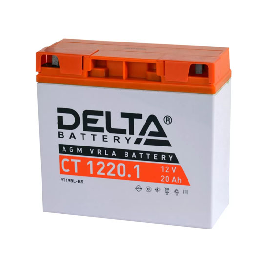 Delta AGM СТ 1220.1 20 A/h 260 A R+ 181x77x167 мм - 3