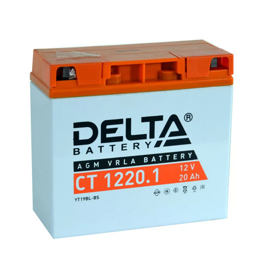 Delta AGM СТ 1220.1 20 A/h 260 A R+ 181x77x167 мм - 1