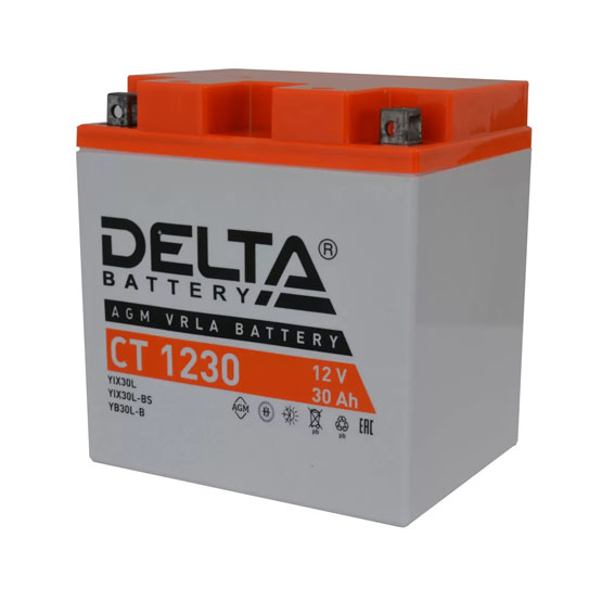 Delta AGM СТ 1230 30 A/h 300 A R+ 166x126x175 мм - 3