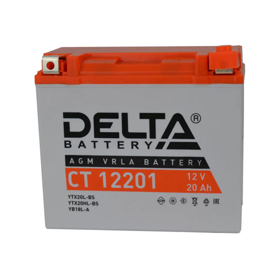 Delta AGM СТ 12201 20 A/h 270 A R+ 175x87x155 мм - 2