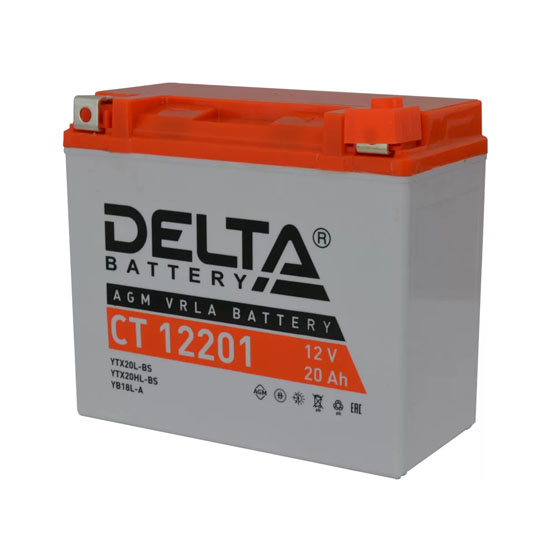 Delta AGM СТ 12201 20 A/h 270 A R+ 175x87x155 мм - 3