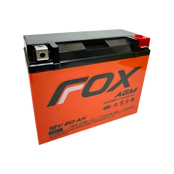 FOX 1220 20 A/h 340 A R+ 205x87x162 мм - 1