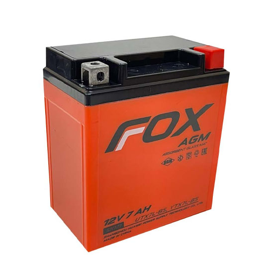 FOX 1207.1 7 A/h 100 A R+ 113x70x130 мм - 1