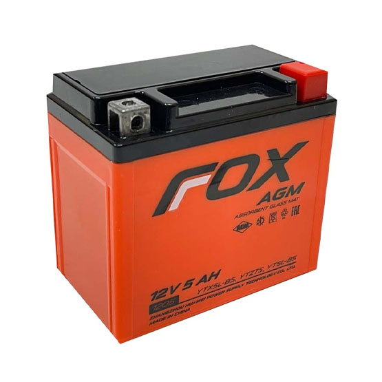 FOX 1205 5 A/h 85 A R+ 113x70x105 мм - 1
