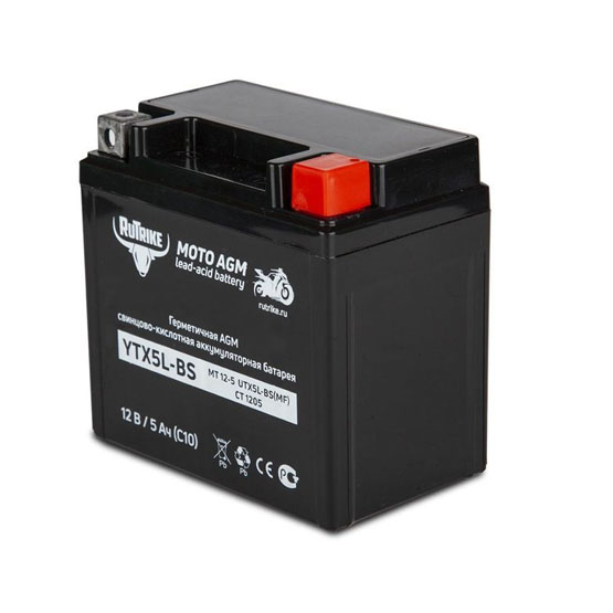 Rutrike 5 A/h 55 A R+ 113x70x107 мм - 1