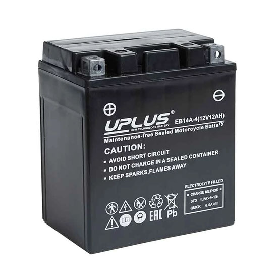 Uplus EB14A-4 12 A/h 210 A L+ 130x90x160 мм - 1