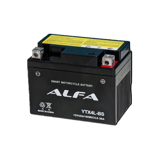 Alfa YTX4L-BS 4 A/h 50 A R+ 113x70x85 мм - 1