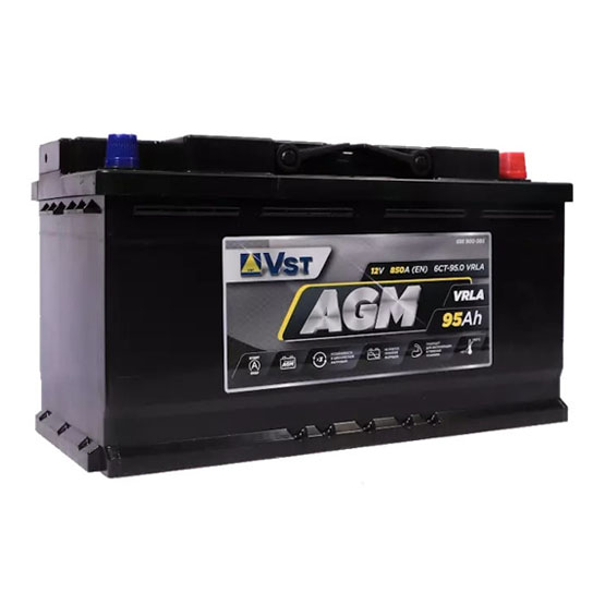 VST AGM 6СТ-95.0 VRLA 95 A/h 850 А R+ 353x175x190 мм - 1