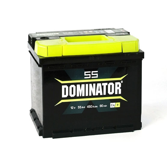 Dominator 55 R 55 A/h 500 А R+ 6СТ-55е низкий 207x175x175 мм - 1