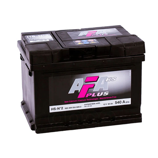 Afa Plus 60 A/h 540 A R+ 242x175x190 мм - 1